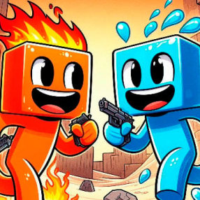 Fire and Water Blockman Fire and Water Blockman img